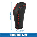 Gear Shift Lever Cover for Honda Fit (2014–2018) Red Stitches