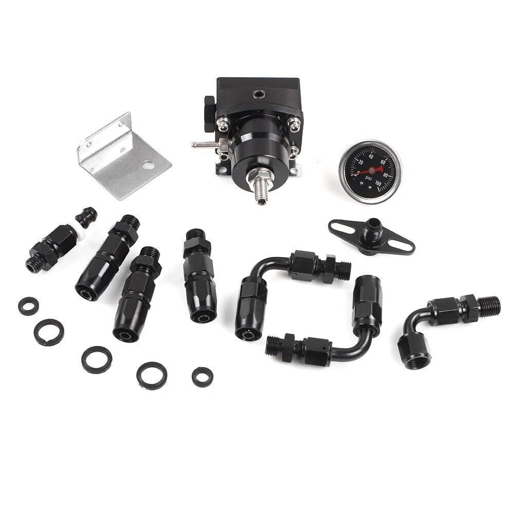Fuel Rail Manifold with FPR Gauge Line Hose for Honda SOHC D Series