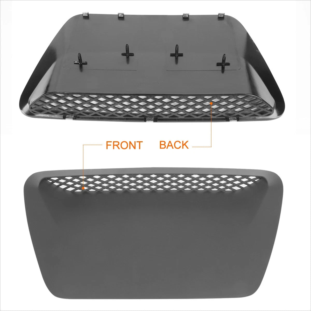 Diamond Mesh Hood Vent Cover for Dodge Ram SRT-10 (2004–2005)