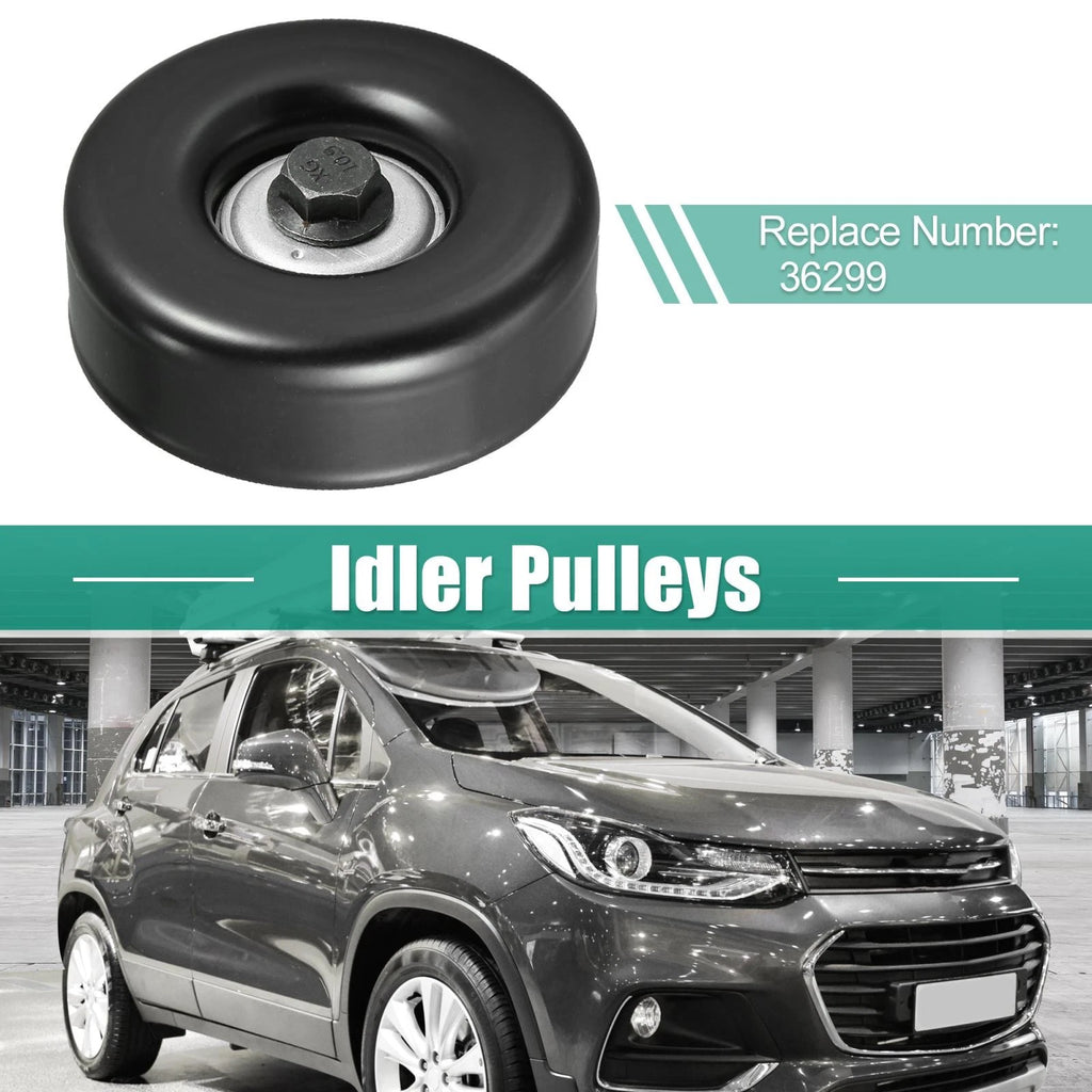 Idler Pulley for Chevrolet 36299 (with Bolt Insert Dust Shield Retainer Spacer)