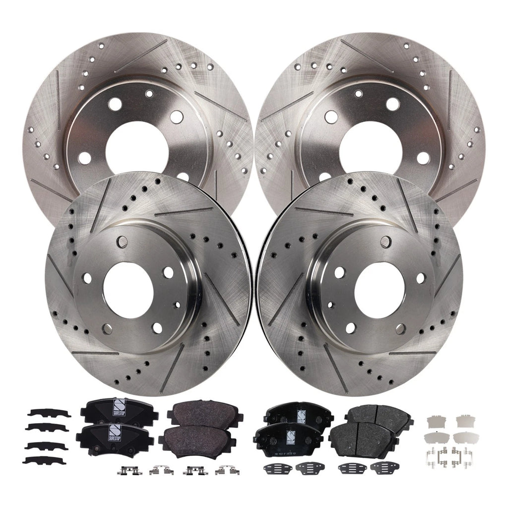 Brake Disc Rotors and Pads Kit for Mazda 3 (2014–2016)