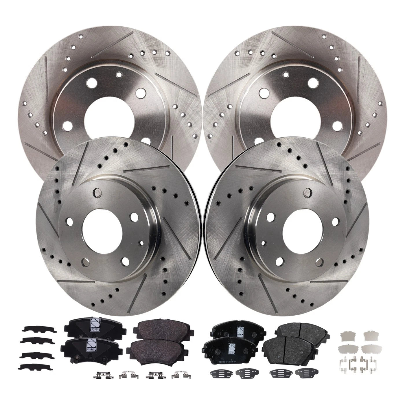 Brake Disc Rotors and Pads Kit for Mazda 3 (2014–2016)