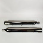 Mufflers for Harley Davidson CVO Touring (2017–2024) Scorched Chrome w/ Tips