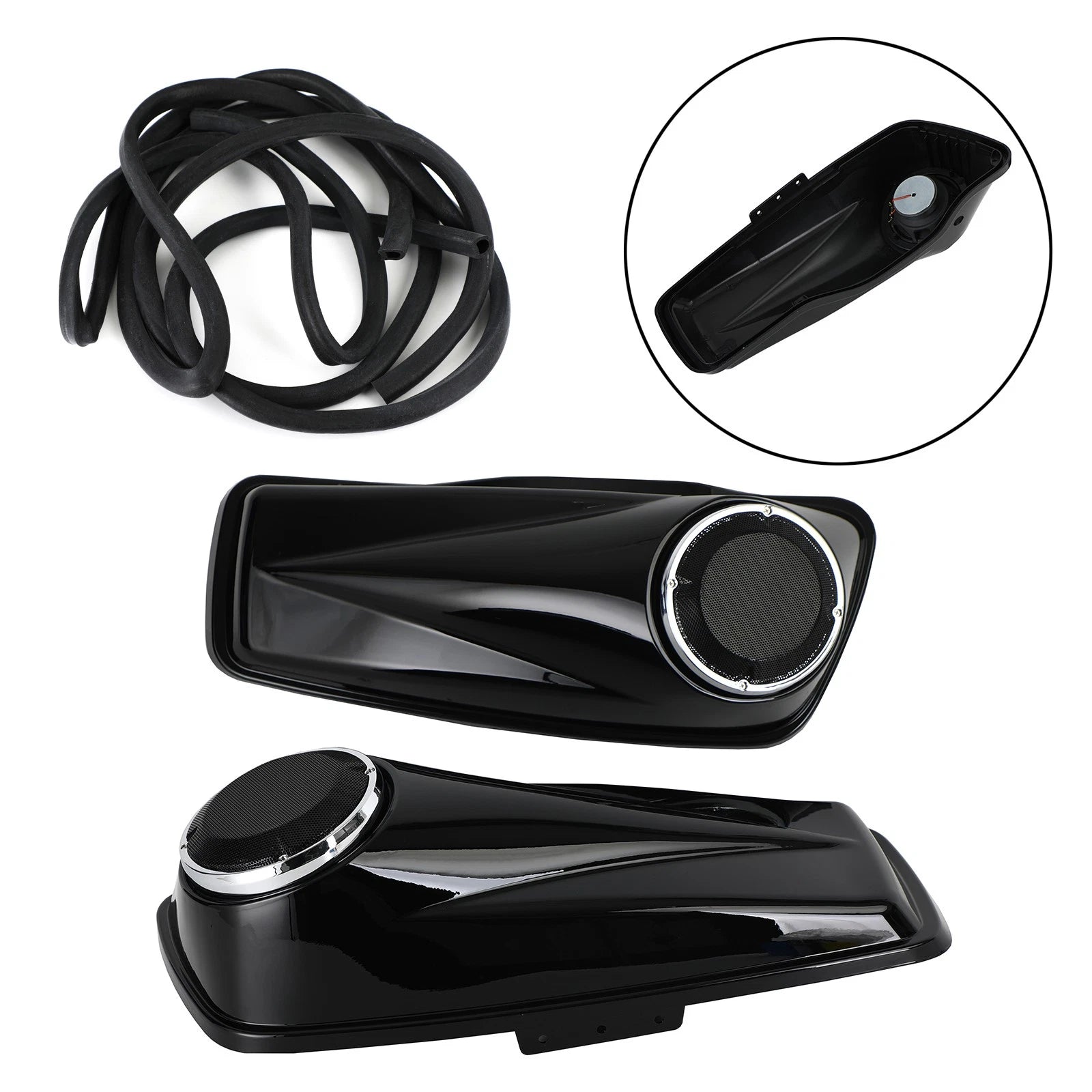 Set of 2 Saddlebag Lid Bra Covers for Harley Touring Electra Street Glide (2014–2021)