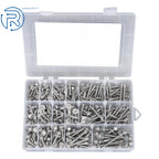 Set of 100 Stainless Steel Self-Drilling Screws Assortment Kits