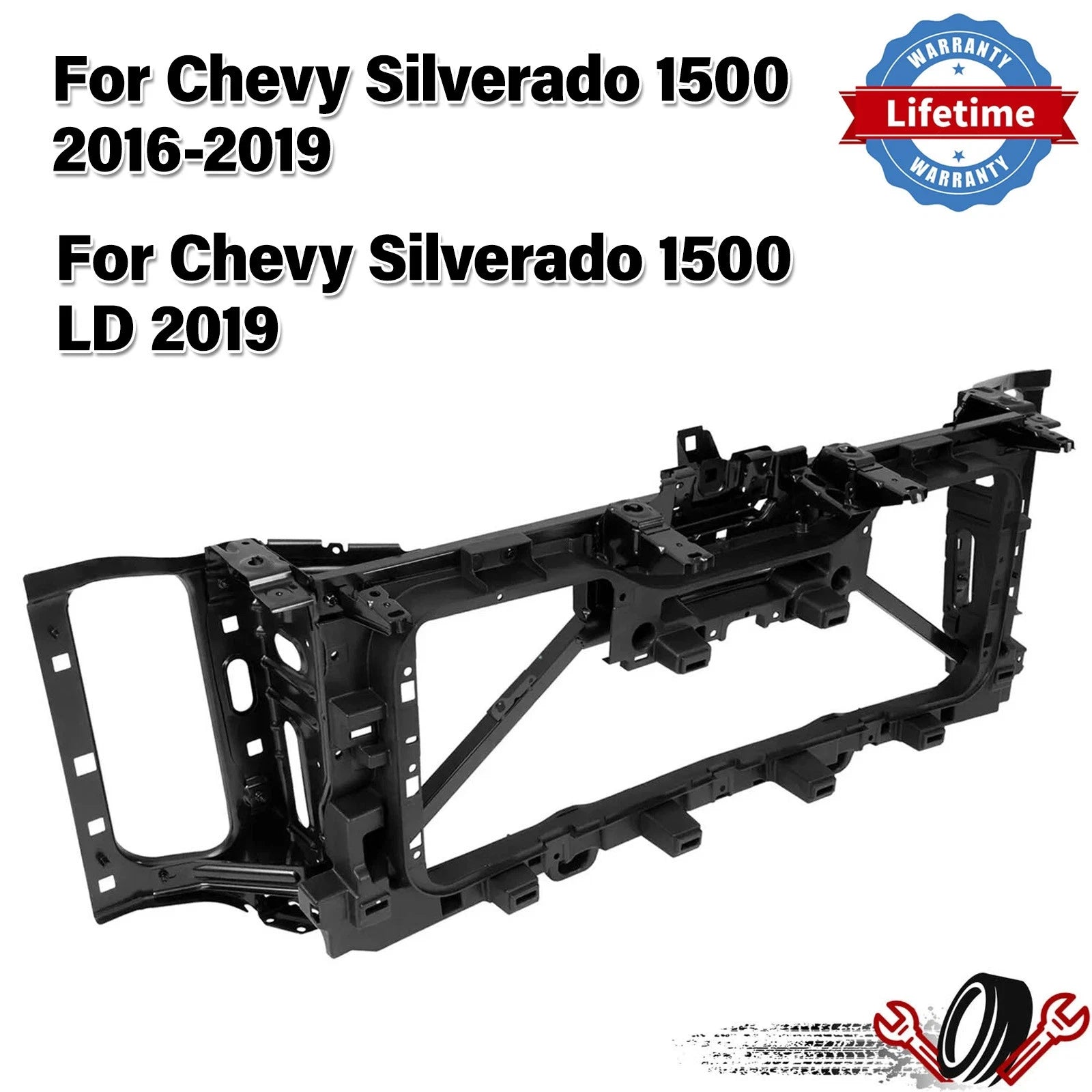 Radiator Support Header Panel for Chevy Silverado 1500 (2016–2019)