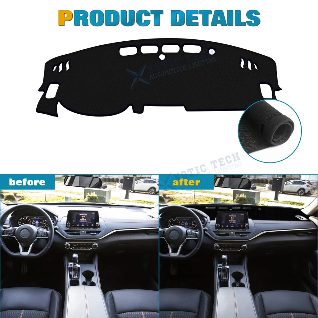 Dashboard Cover for Nissan Altima (2019-2026) Sun-Proof Dash Mat Pad Protector