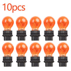 10X 3157 Clear/Amber Tail Signal Brake Light Bulbs for