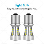 2X LED Reverse Tail Light Bulbs for Toyota Landcruiser 80 Series (1990–1997)