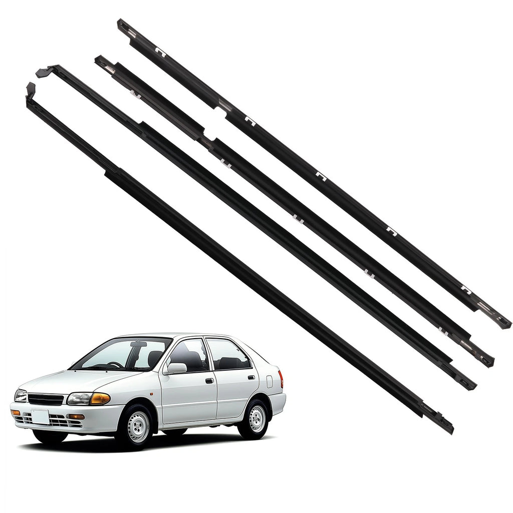 Set of 2 Door Belt Molding Weatherstrip for Toyota Corolla AE115 (1995–2002) 7574002040
