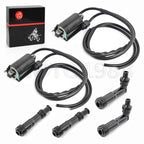 2 Sets Ignition Coil & Spark Plug Cap for Honda CB750 Nighthawk 750 (1991–2003)