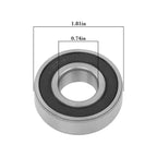 Set of 20 Deep Groove Ball Bearings for Various Applications (20mm ID)