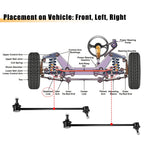 2X Front Rear Sway Bar Links for Honda Civic (2016–2019)
