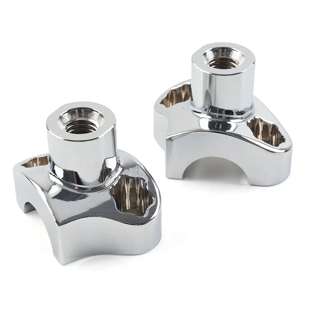 7" Tall Handlebar Risers for Harley Softail Dyna Street Bob