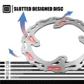 Set of 2 Front Rear Brake Disc Rotors for Honda CRF450R CRF450X (2002–2017)