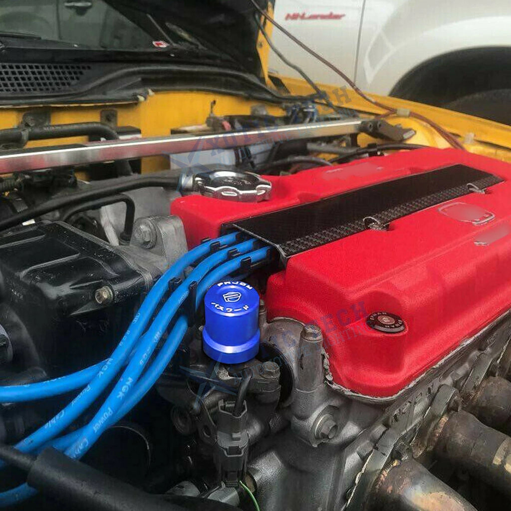 3/4 in Front Hood Vent Spacer Riser for Honda Acura (VTEC) (Blue) (2001-2011)