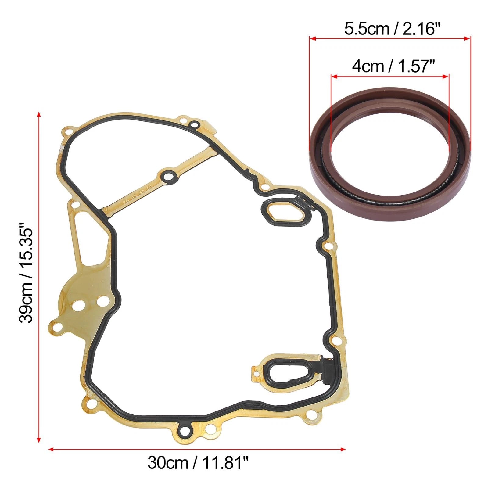 Set of 1 Timing Cover Gasket for Chevrolet (14130912)