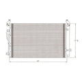 Replacement A/C Condenser w/Receiver Drier For 2007-2012 Hyundai Veracruz