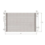 Replacement A/C Condenser w/Receiver Drier For 2007-2012 Hyundai Veracruz