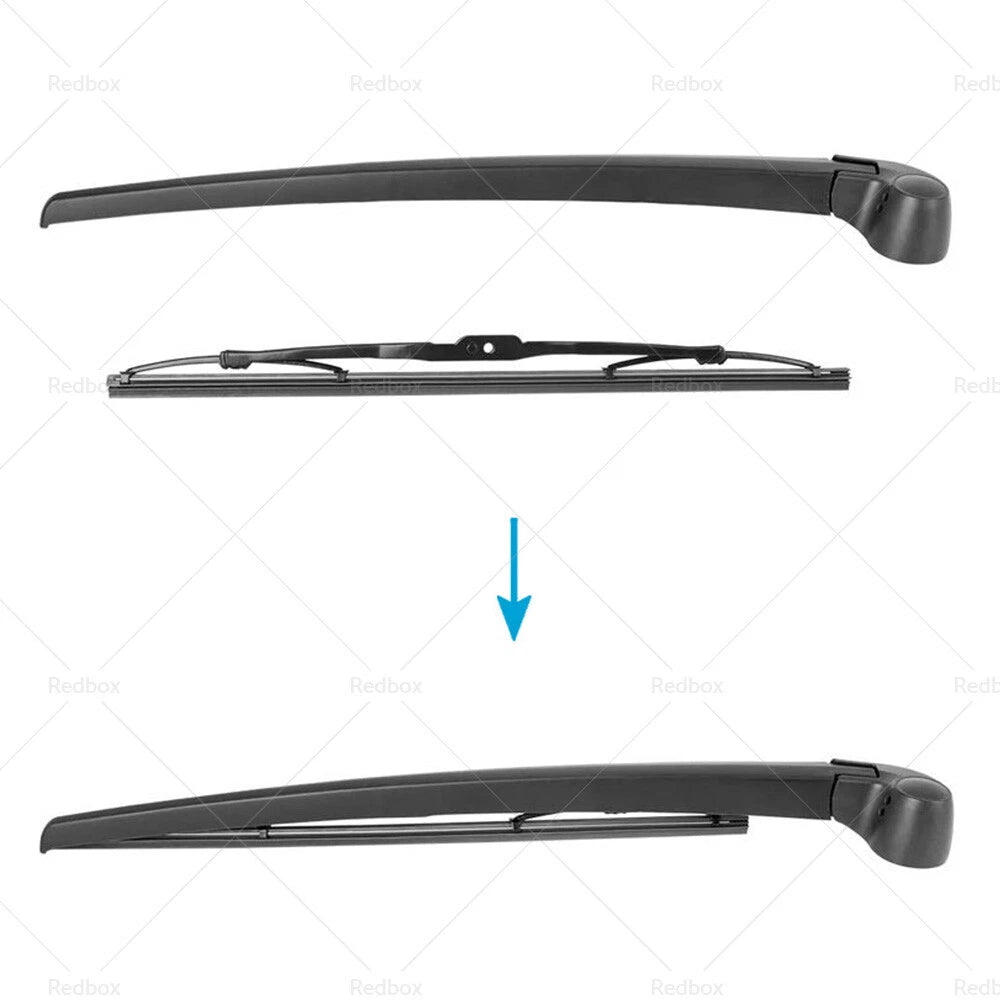 Set of 2 Rear Windscreen Wiper Blade & Arm for Audi Q7 (2006–2015) 4L0955425