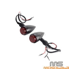 10mm Black Bullet LED Turn Signal Lights for Universal Fit