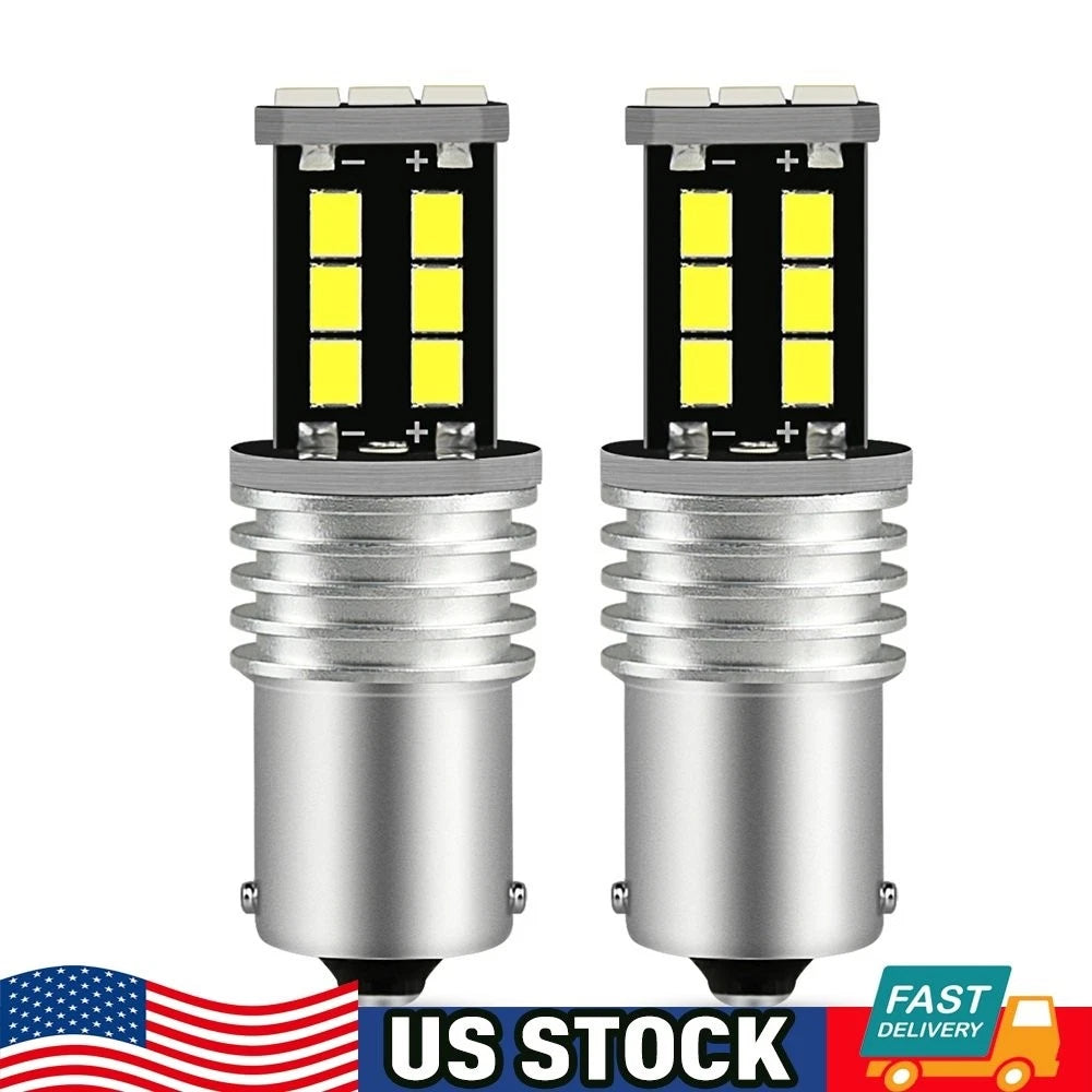 2X LED 1156 P21W 7506 Reverse Backup Light Bulb 6500K