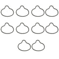 Set of 10 Engine Intake Manifold Gaskets for BMW E60 M5 M6 (2006–2011)