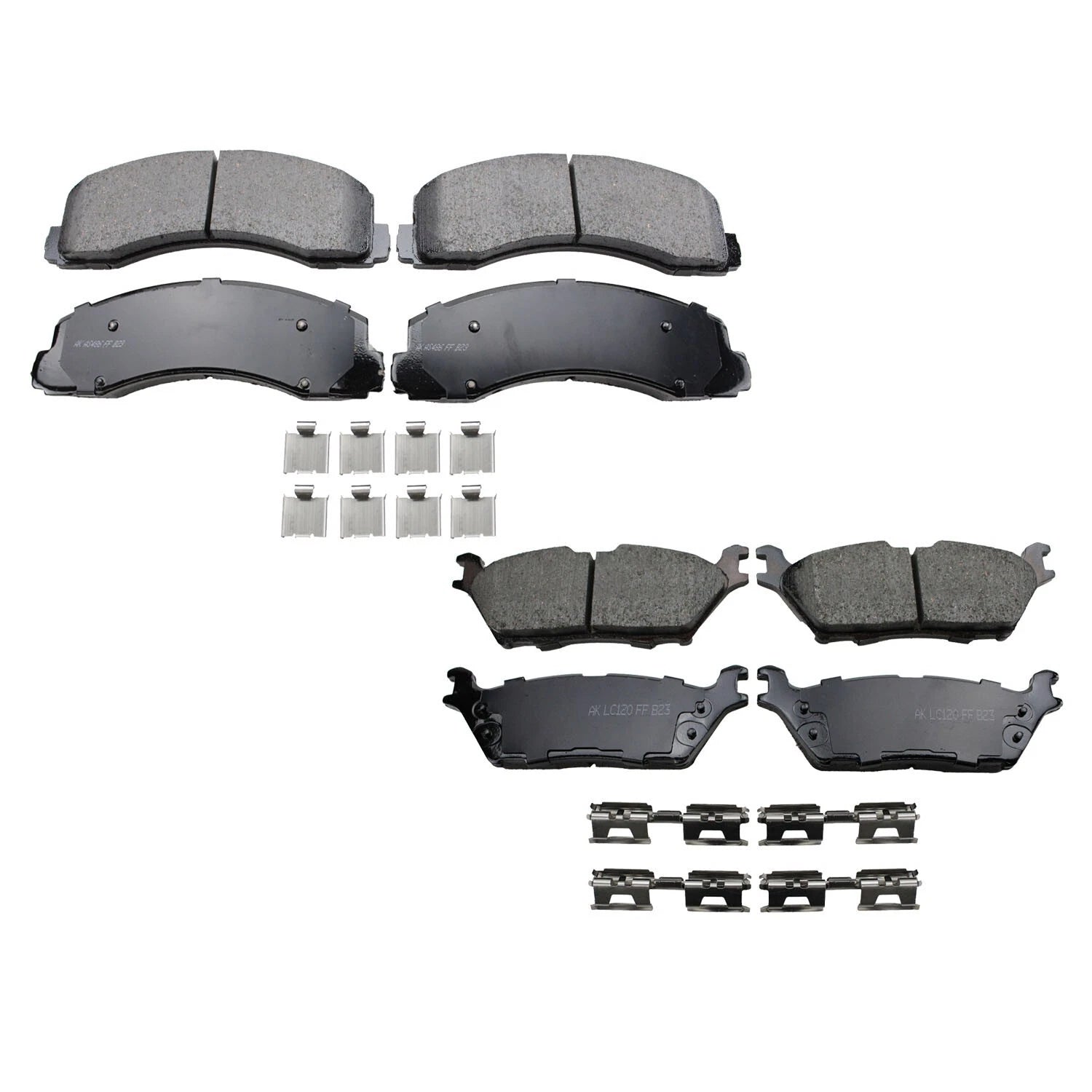 Set of 4 Akebono ProACT Ceramic Brake Pads for Expedition F-150 Navigator (2003–2021)