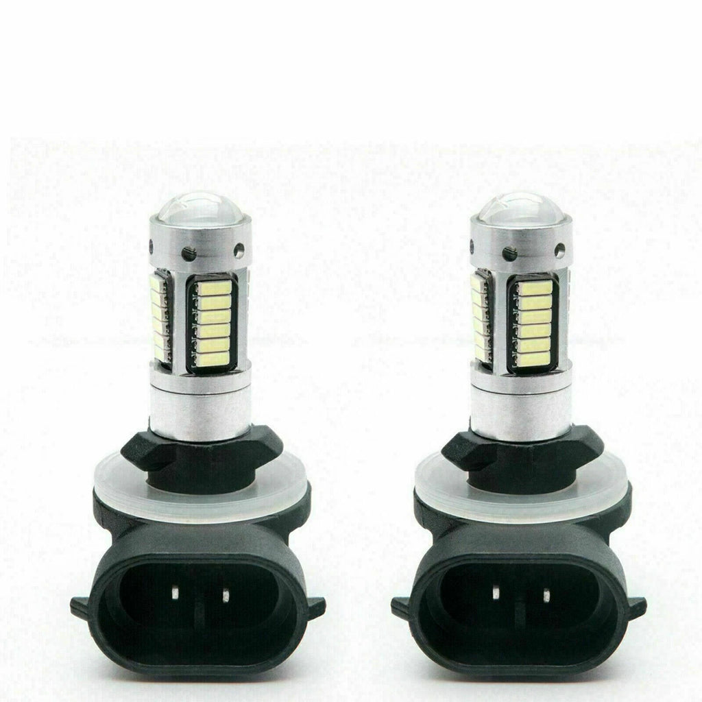 2X Bright White 881 30-SMD LED Fog Lights for Harley Davidson (2006–2017)