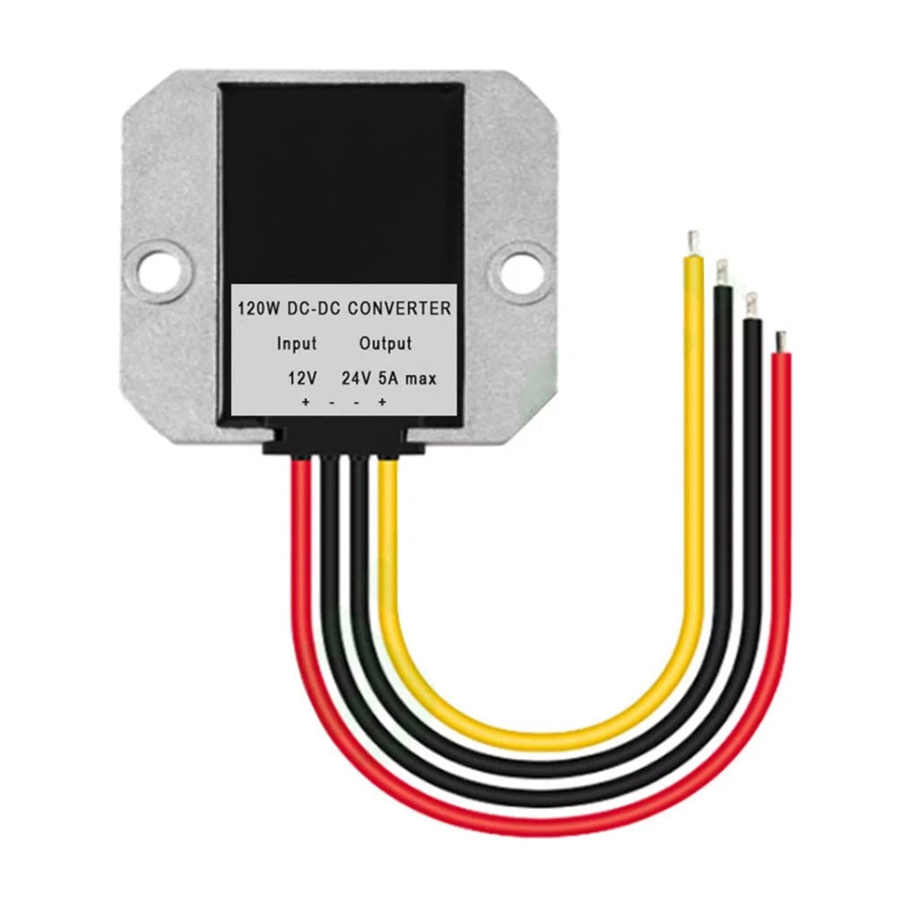 DC/DC Converter Regulator 12V to 24V 5A 120W for Golf Cart