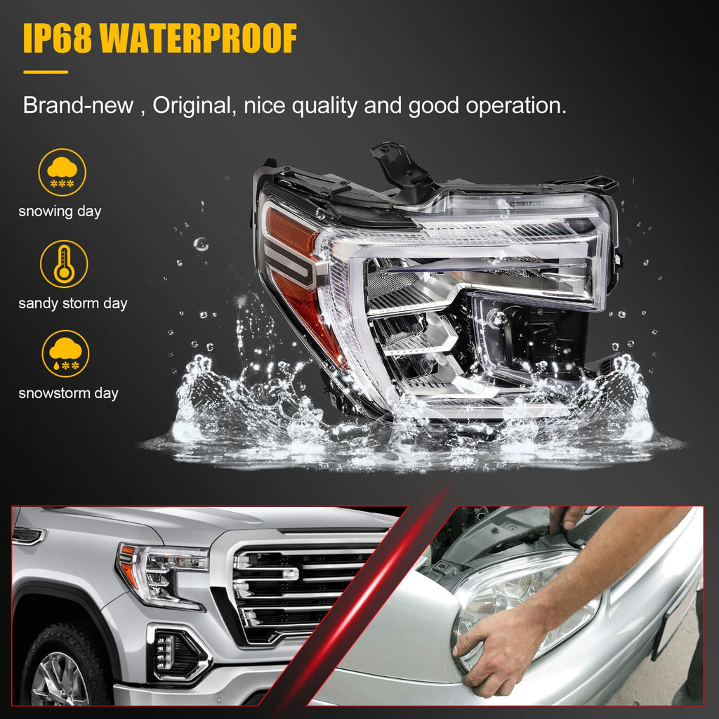 LED Headlight for GMC Sierra 1500 (2019–2021)