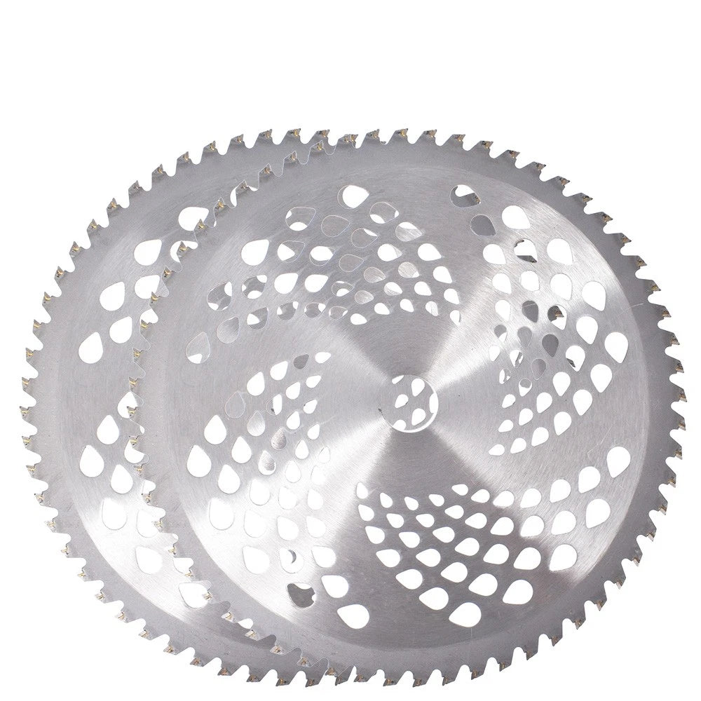 2X 10 Inch 60T Carbide Tip Brush Blades for Trimmer Weed Eater