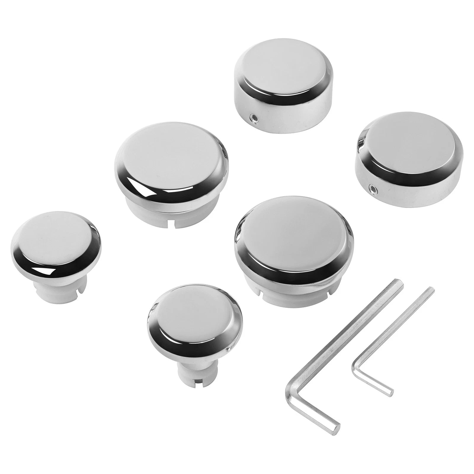 Front Rear Axle Nut Swingarm Pivot Bolts Covers for Harley Sportster S (2021–2026)