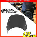 5-7" Motorcycle Front Flyscreen Windscreen for Various Models