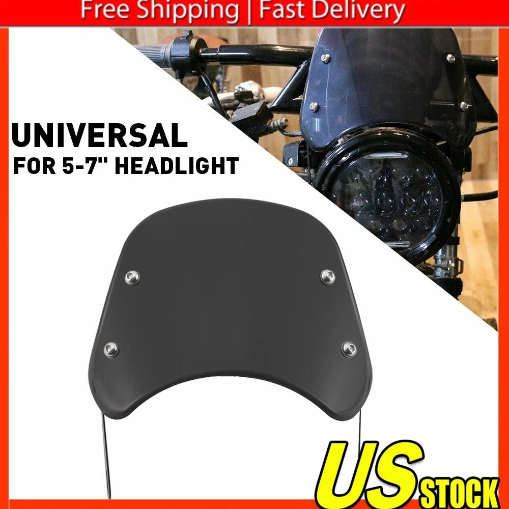 5-7" Motorcycle Front Flyscreen Windscreen for Various Models