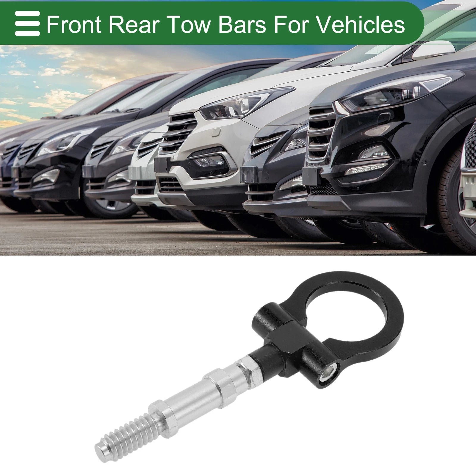 Tow Hook Set for Volkswagen MK7 (2014–2022) 15.7mm Aluminum Alloy 122mm