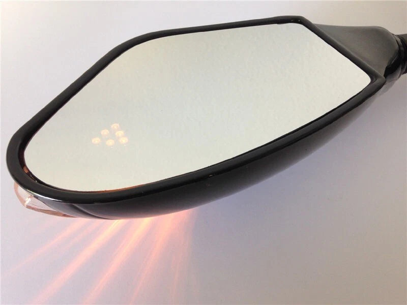 Yellow LED Turn Signal Mirror for Triumph Daytona 675R 600 650 (2013–2018)