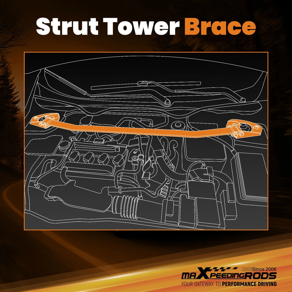 Aluminum Front Upper Strut Bar for Honda Accord (2008–2012)