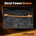 Aluminum Front Upper Strut Bar for Honda Accord (2008–2012)