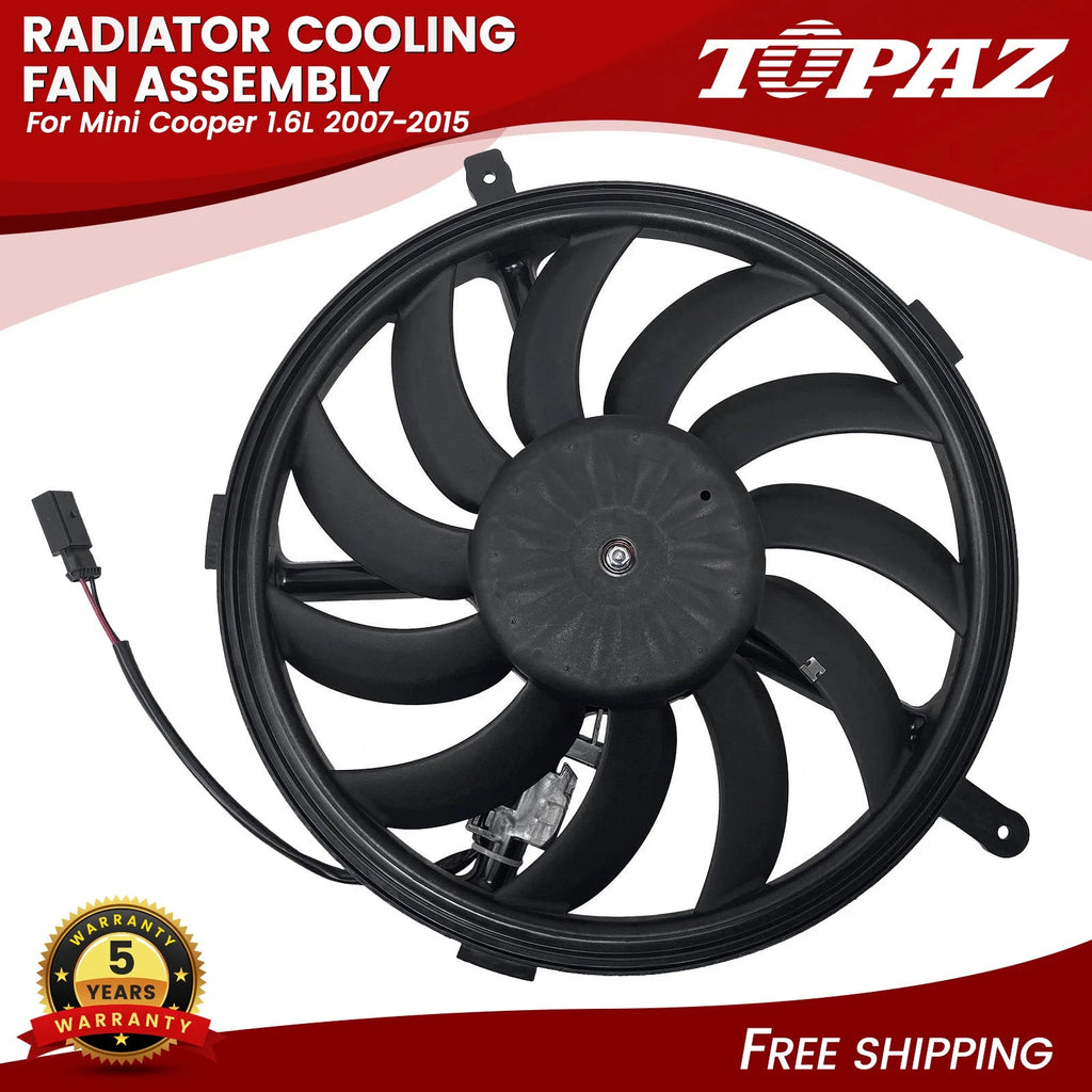 Radiator Cooling Fan Assembly for Mini Cooper (2007–2015)