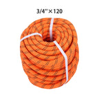 3/4" x 120' Polyester Braided Arborist Bull Rope for Tree Work (N/A)