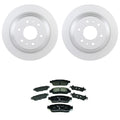 Bosch QuietCast Rear Rotors & Hella LowMet Disc Brake Pad Kit for SSR Trailblazer (2002–2009)