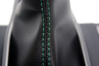 Manual Shift Boot for Honda Civic (2016–2020) Green Stitch Leather Synthetic