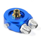 Oil Filter Cooler Sandwich Adapter for Blue Aluminum AN10