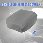 Center Console Lid Armrest Cover for Honda Pilot (2009–2015) Gray