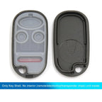Replacement Key Fob Shell Case for Honda Accord 4 Button Black