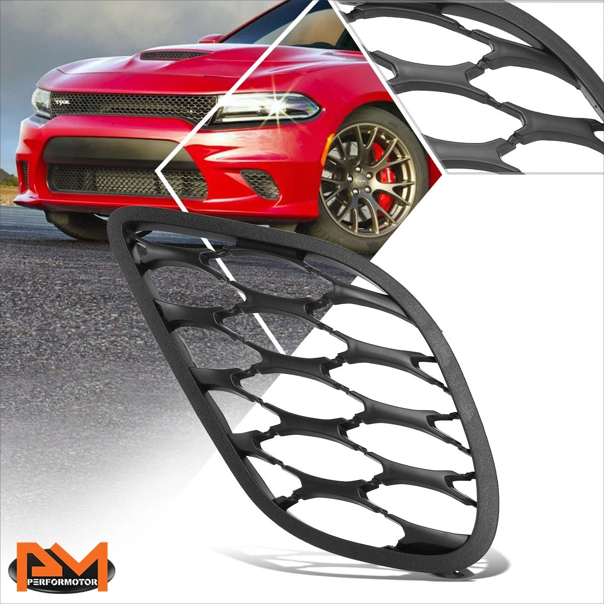 Fog Light Cover for Dodge Dart (2013–2014) - Left Side, Black