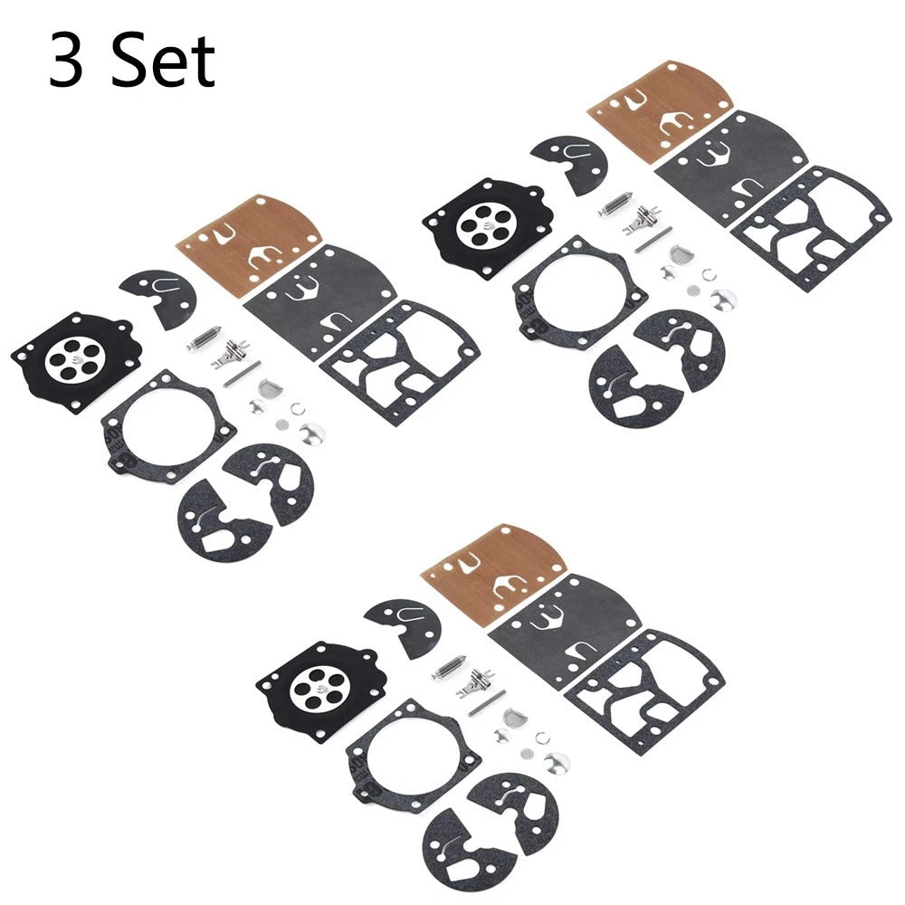 Set of 3 Carburetor Repair Kits for Homelite 650 750 K10-WB