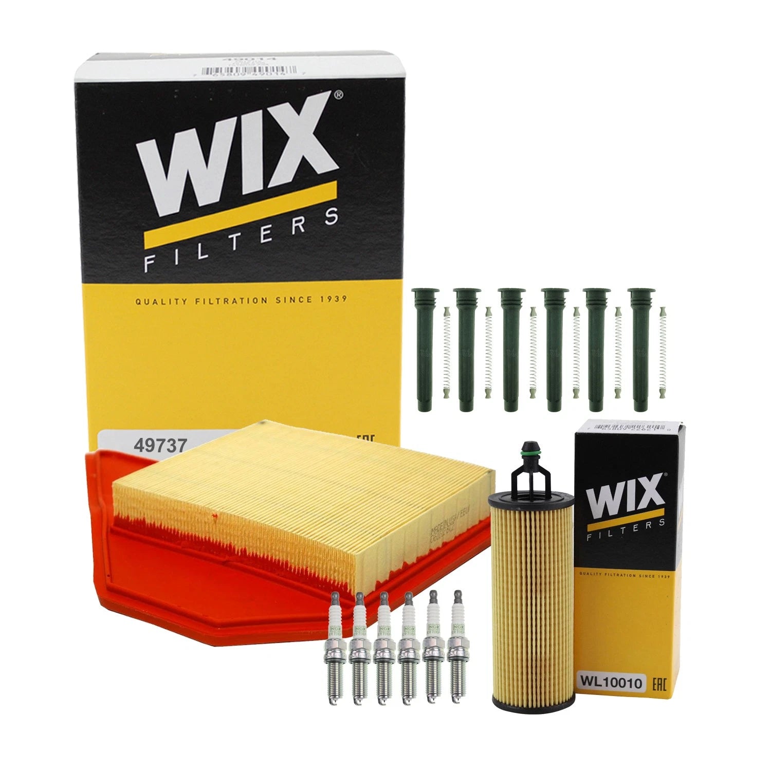 Tune Up Kit with NGK 6 Spark Plugs & Coil Boot for Town & Country Routan (2008–2014)