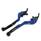 Blue Extendable Brake Clutch Levers for Kawasaki Ninja 650R ER6F ER6N (2006-2018)